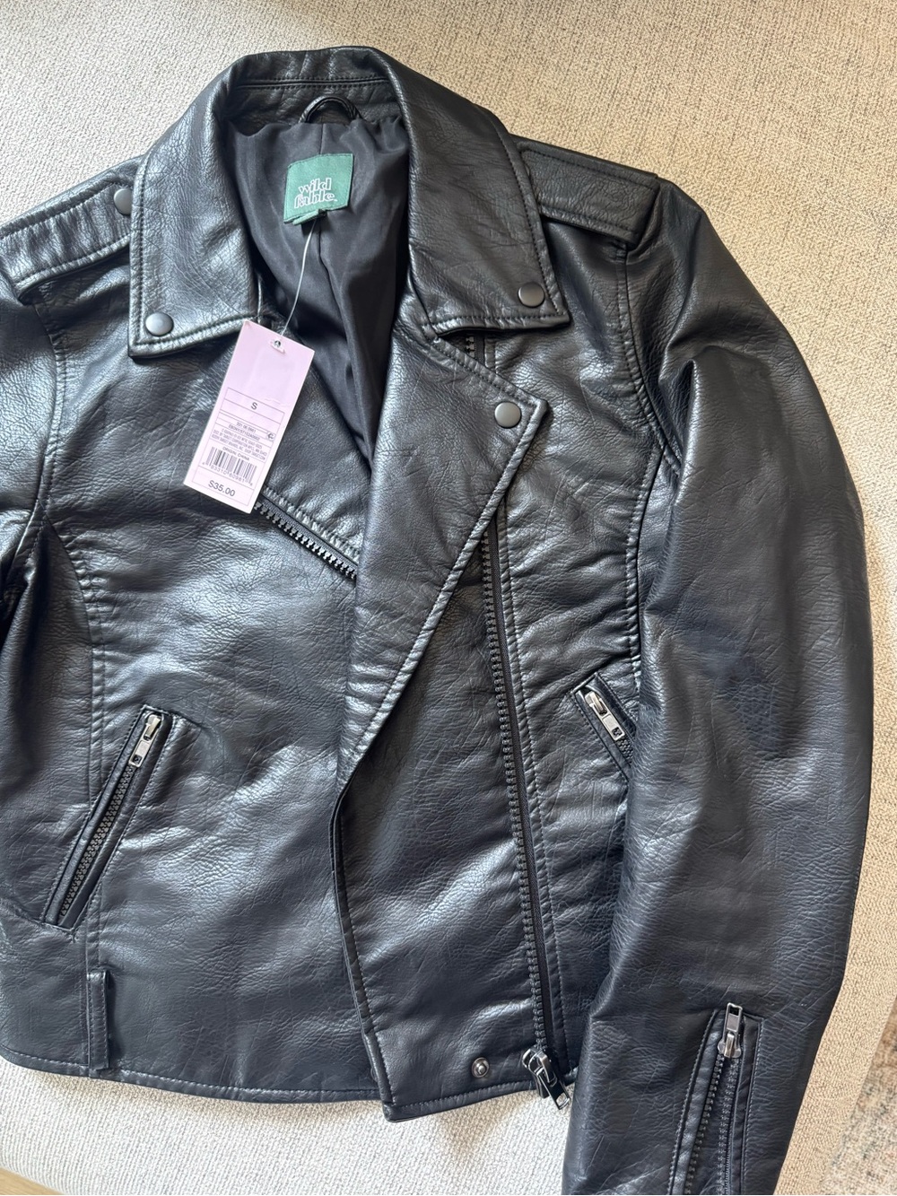 Wild Fable faux leather jacket - Picture 2 of 4